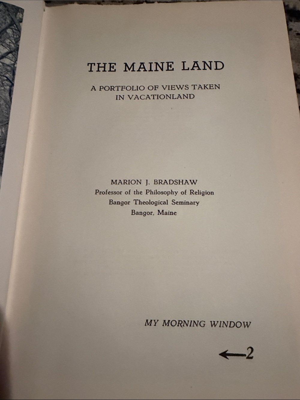 Signed 7th Printing (#918) of "The Maine Land" by Marion Bradshaw,
July, 1945 - Picture 4 of 16